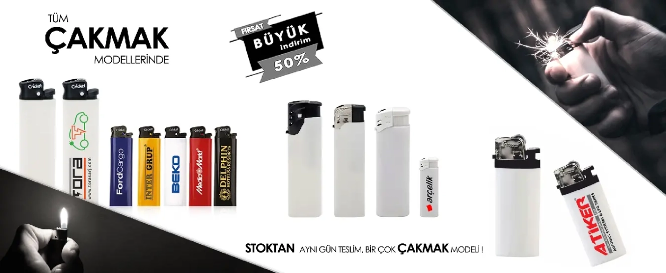 Ekonomik ve Kaliteli Promosyon Çakmak Modelleri