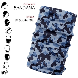 Çok Amaçlı, Çok Renkli Bandana ve Alın Bandı