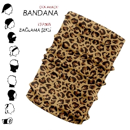 Çok Amaçlı Baskılı Bandana ve Boyun Bandı