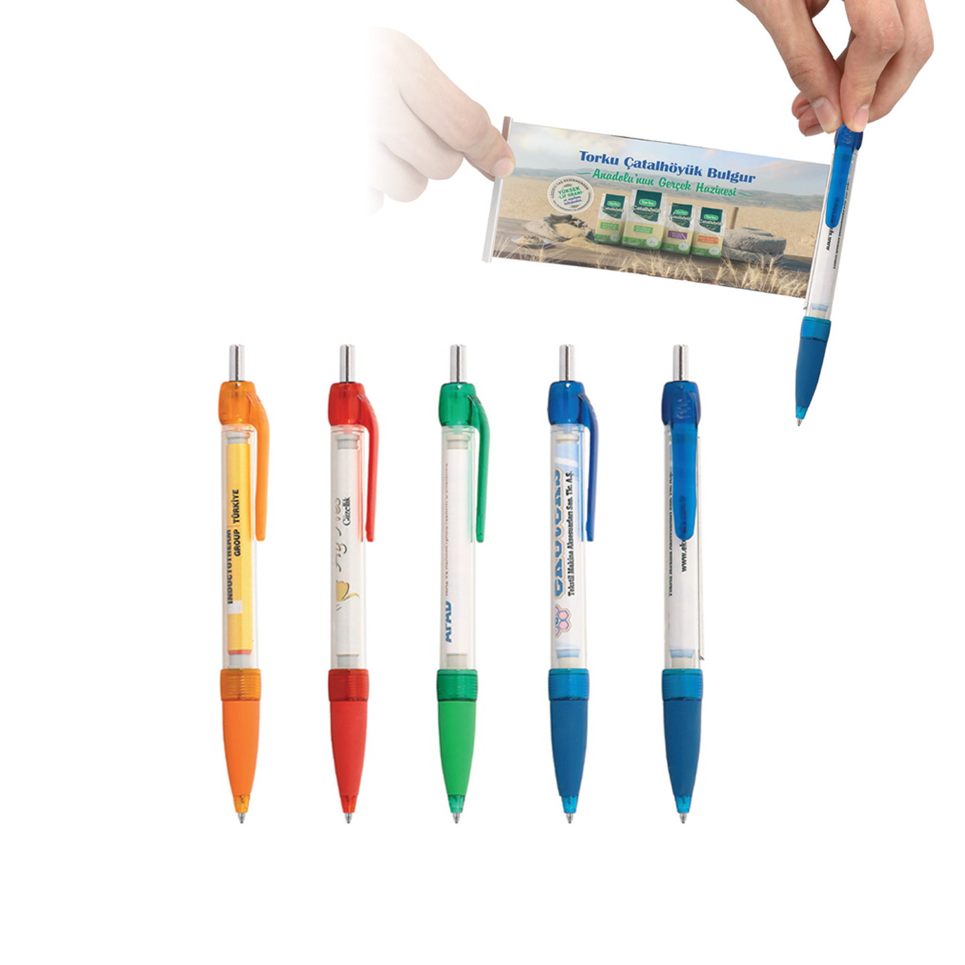 Üstten Basmalı Banner Tükenmez Kalem