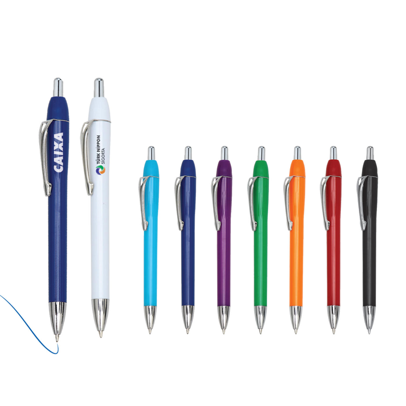 Üstten Basmalı Tükenmez Kalem