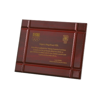 Ahşap Plaket