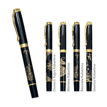 Kabartmalı Metal Roller Tükenmez Kalem