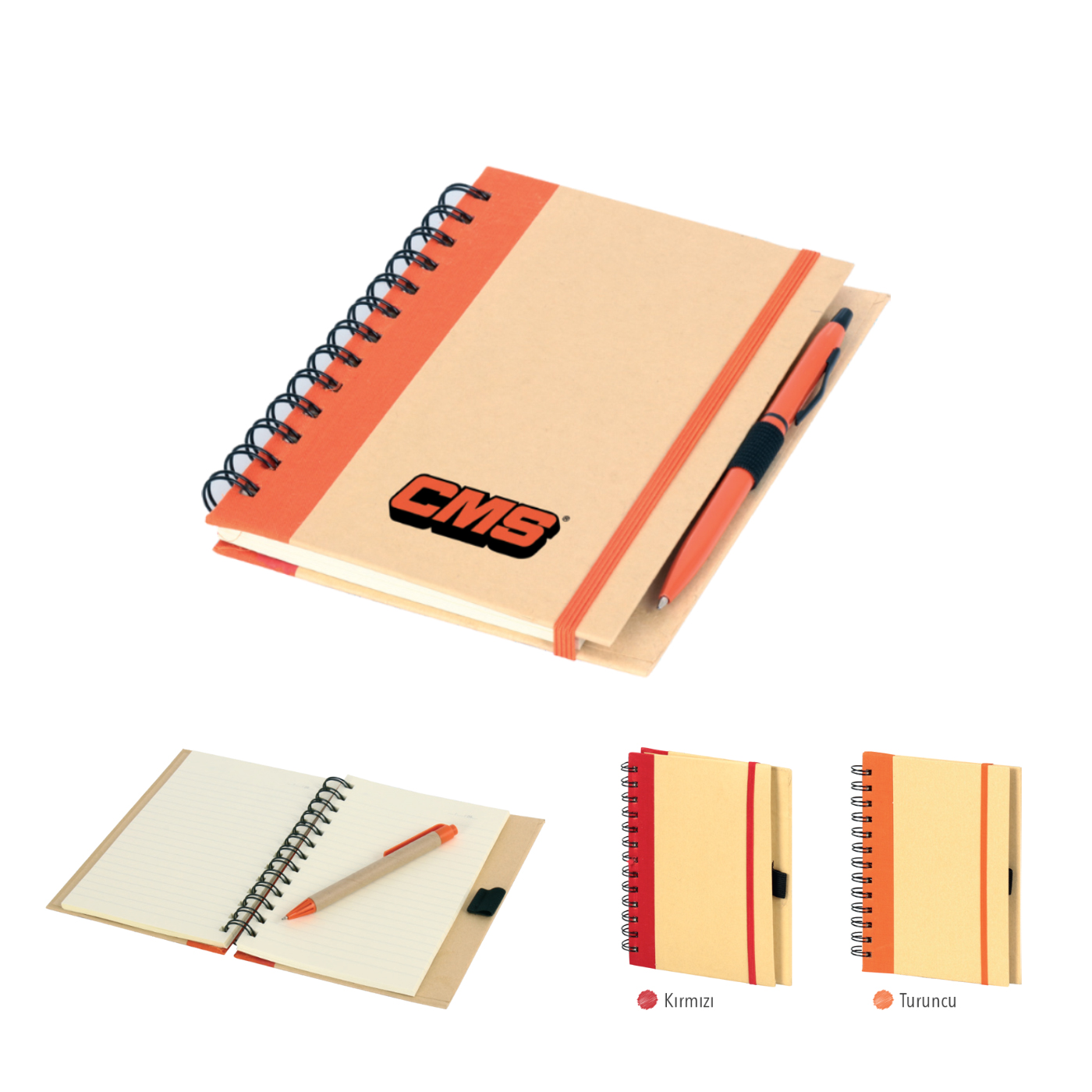 Spiralli Kraft Kapak Defter