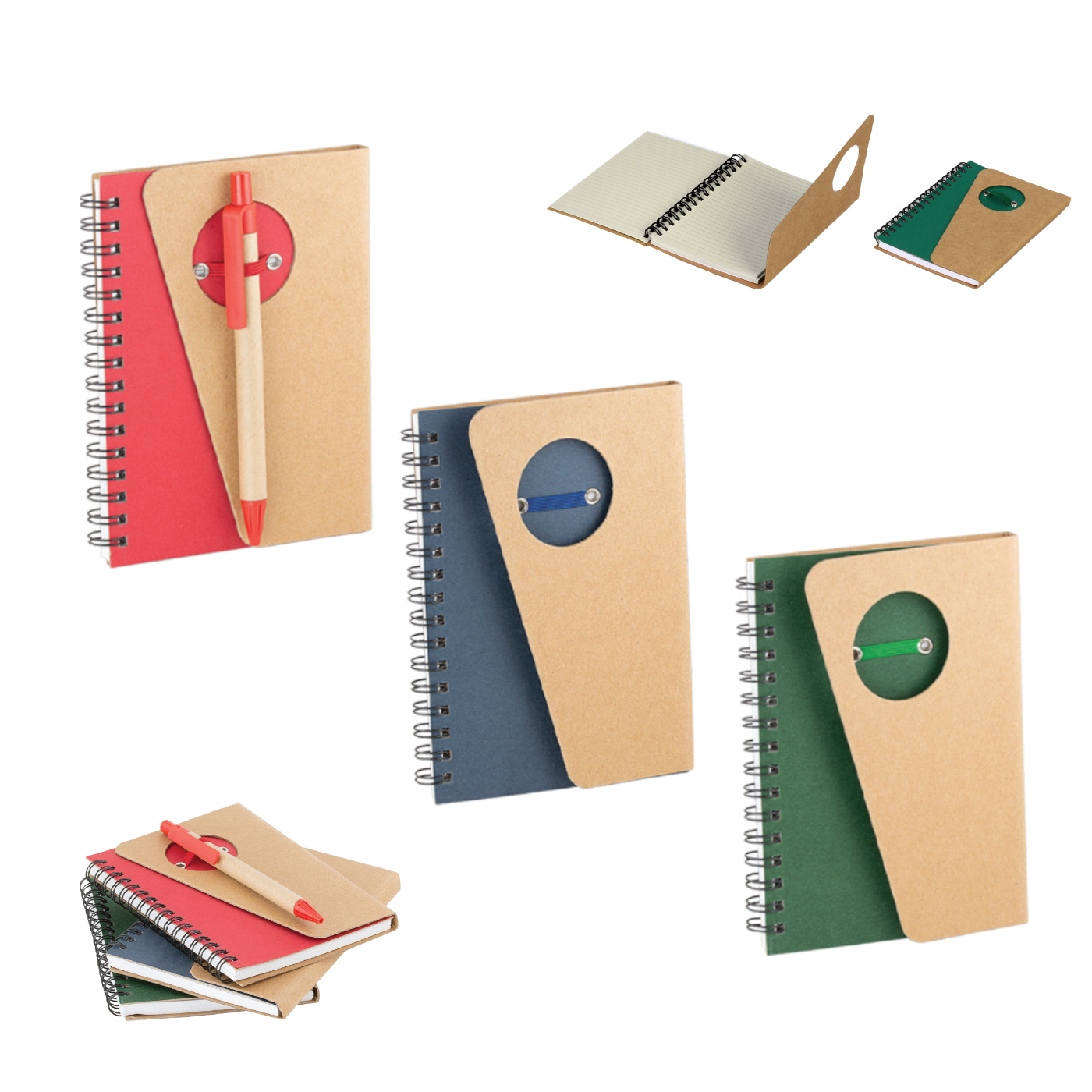 Spiralli Kraft Kapak Notluk