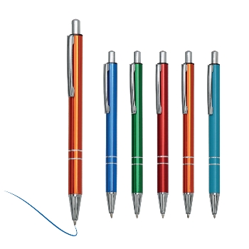 Üstten Basmalı Metal Tükenmez Kalem