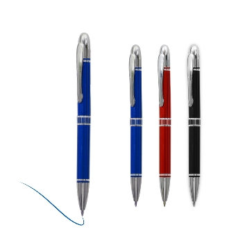 Üstten Basmalı Metal Tükenmez Kalem