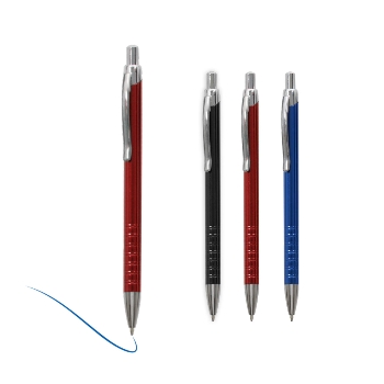 Üstten Basmalı Metal Tükenmez Kalem