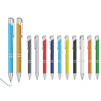 Üstten Basmalı Metal Tükenmez Kalem