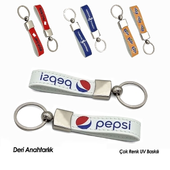 Metal Deri Anahtarlık 