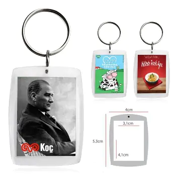 12080 - Halkalı Akrilik Anahtarlık ile Pratik Şıklık