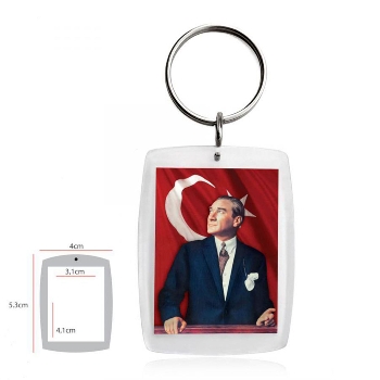 12080-1 Halkalı Akrilik Anahtarlık ile Zarif Detaylar