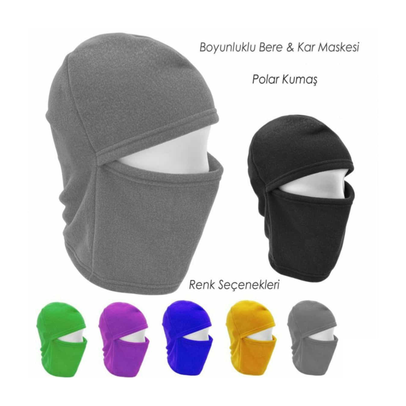 Boyunluklu Bere & Kar Maskesi