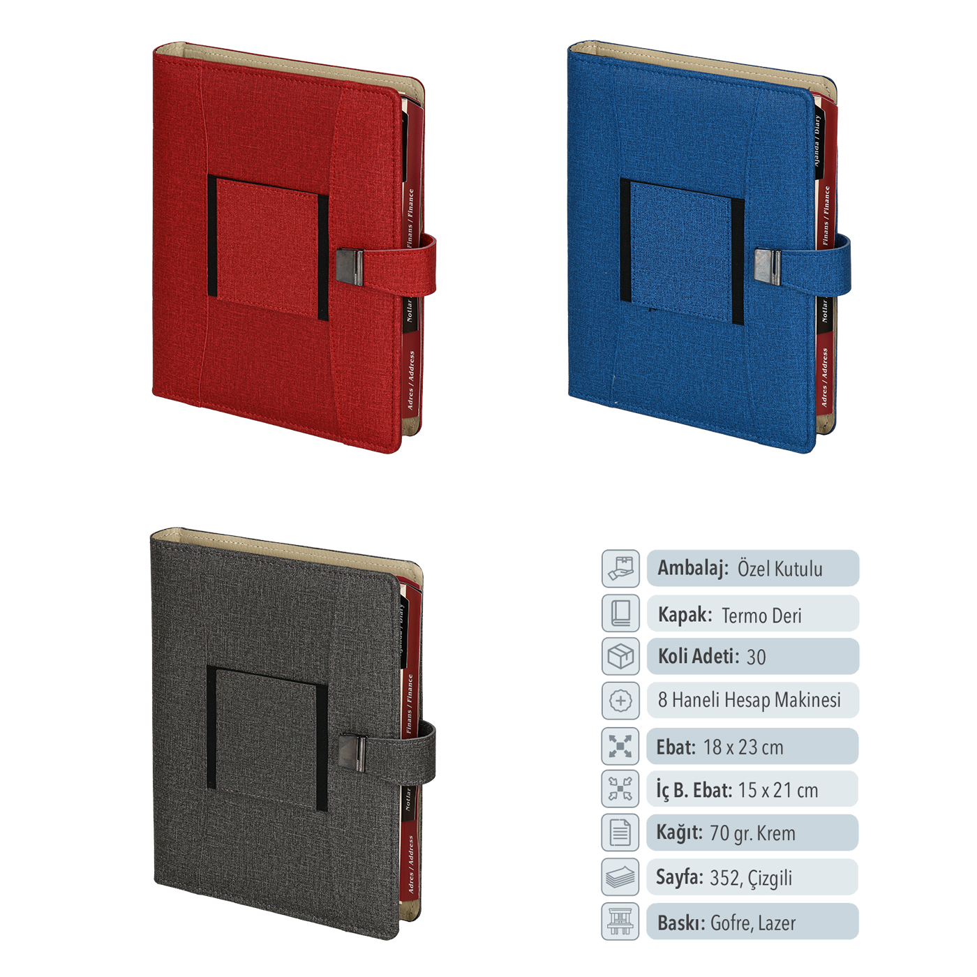 Organizer Mekanizmalı Ajanda