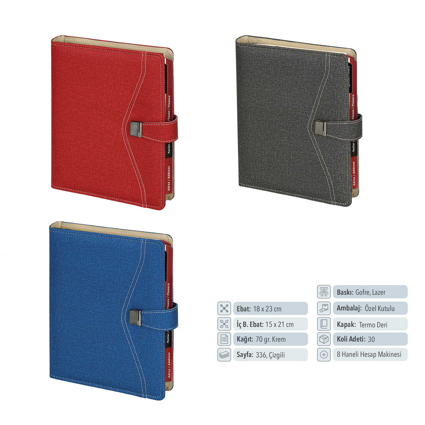 Organizer Mekanizmalı Ajanda