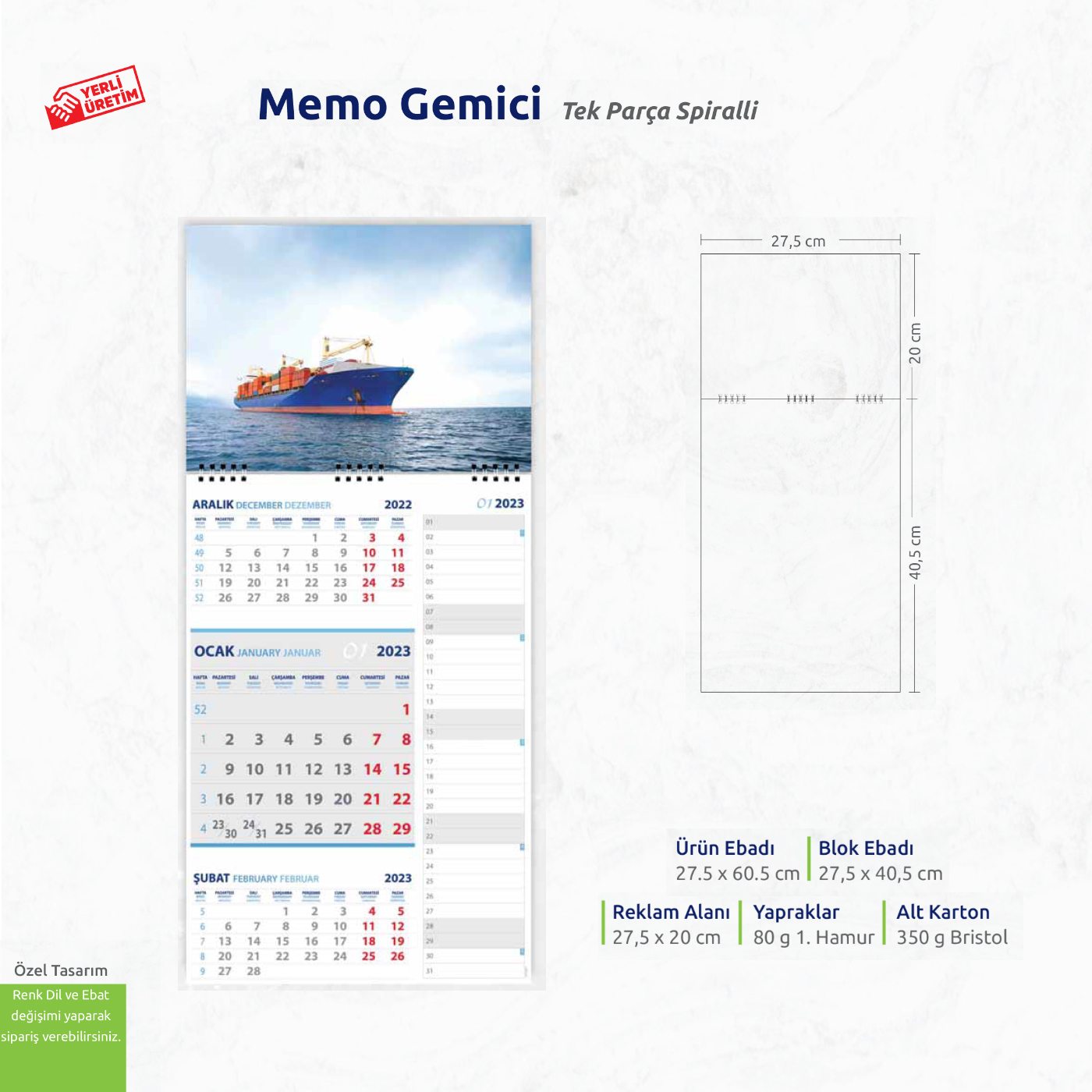 Memo Gemici Tek Parça Spiralli 