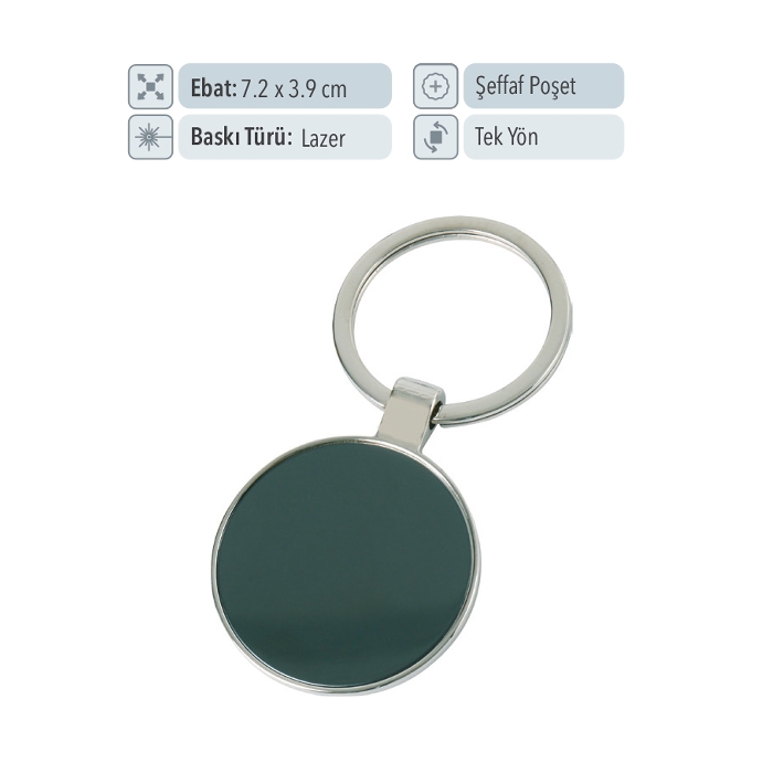 37118 - Günlük Hediye Metal Anahtarlık