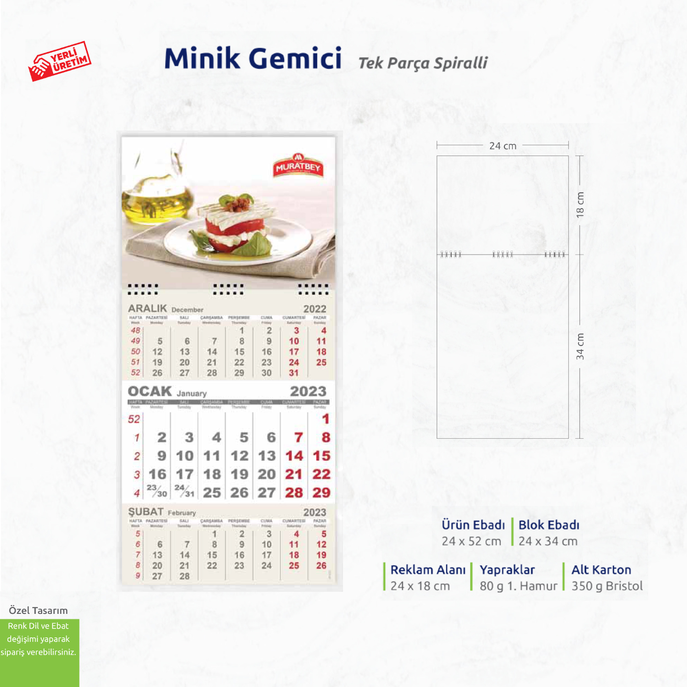 Minik Gemici Tek Parça Spiralli 