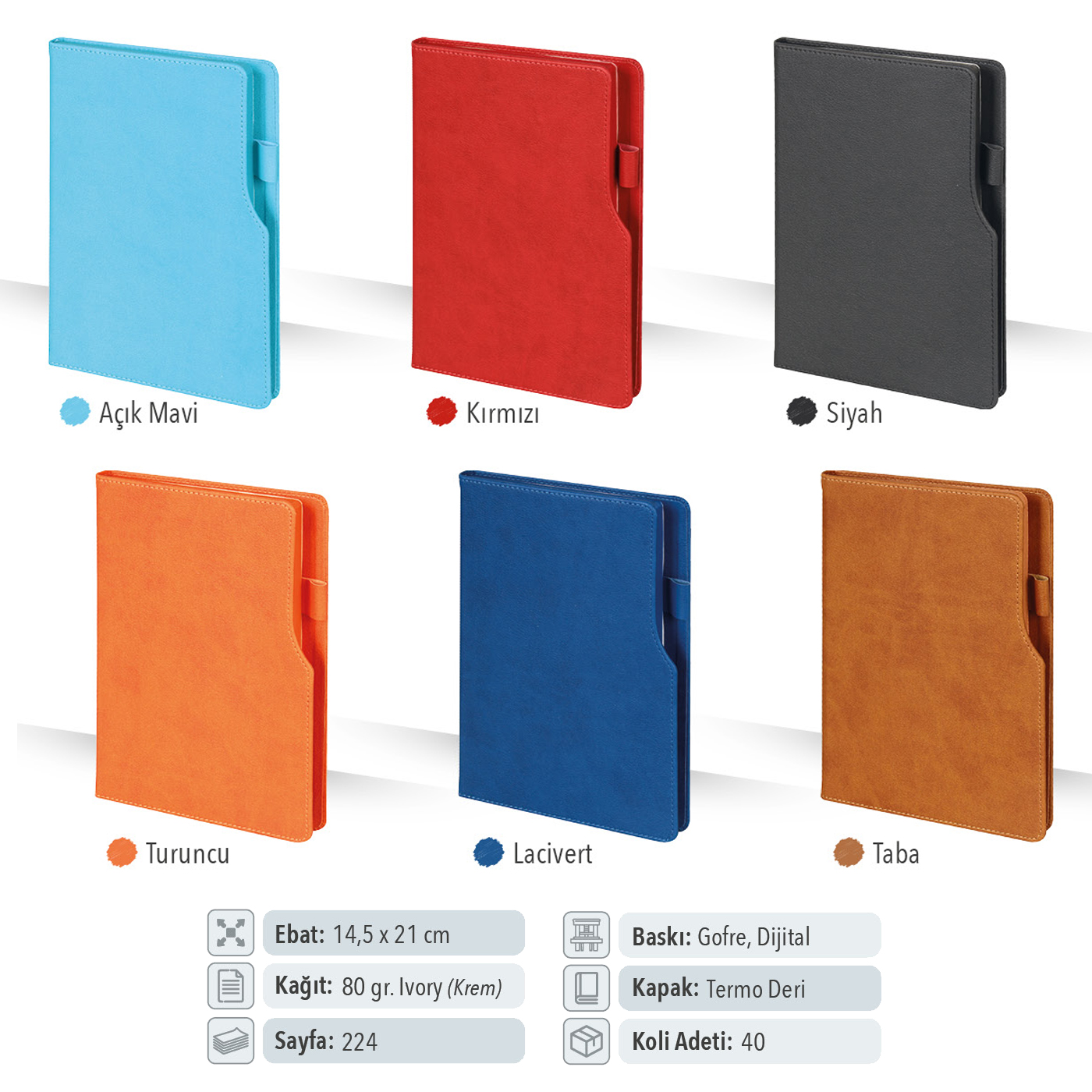 Termo Deri Tarihsiz Defter