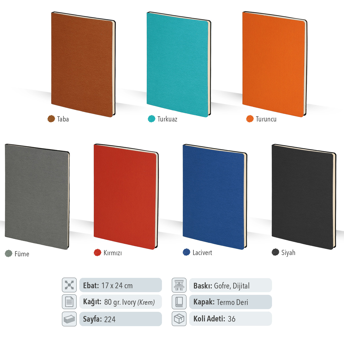 Termo Deri Tarihsiz Defter