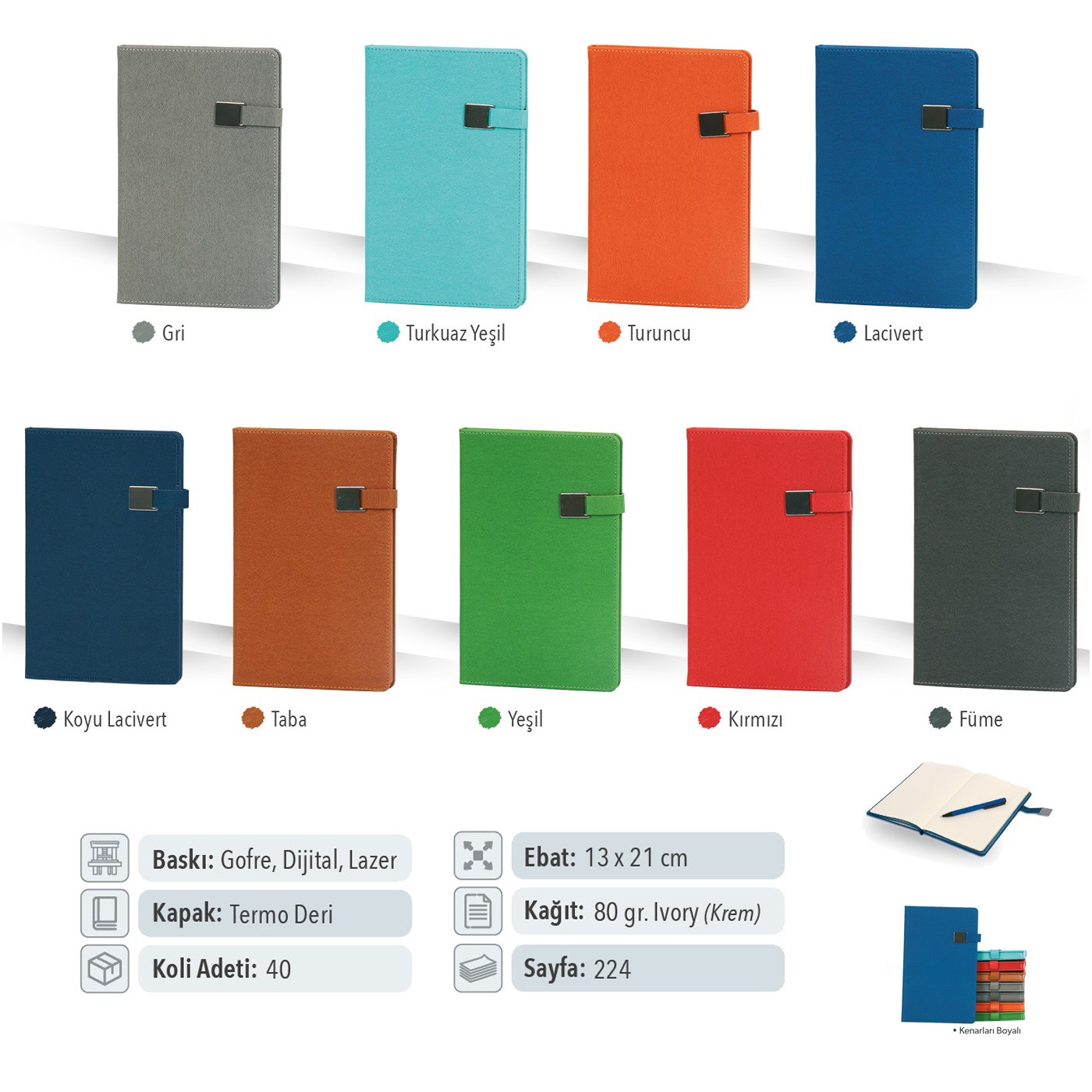 Termo Deri Tarihsiz Defter