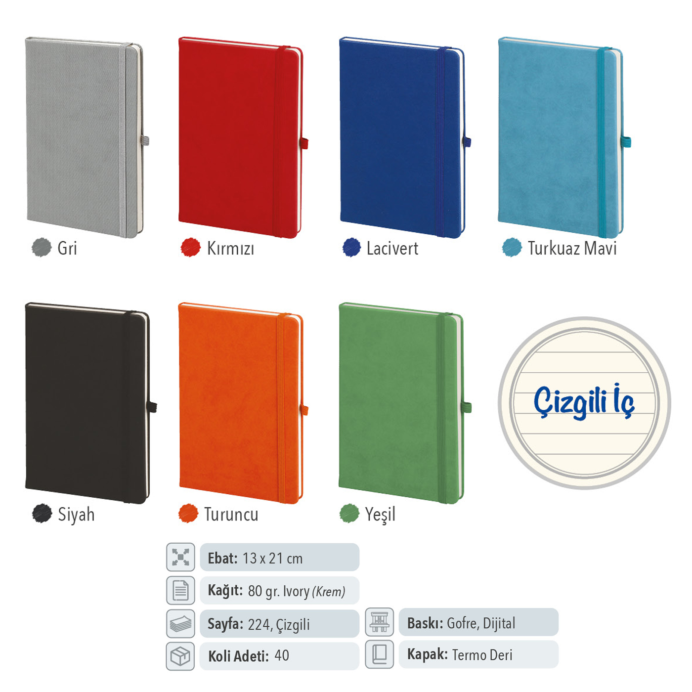 Termo Deri Tarihsiz Defter