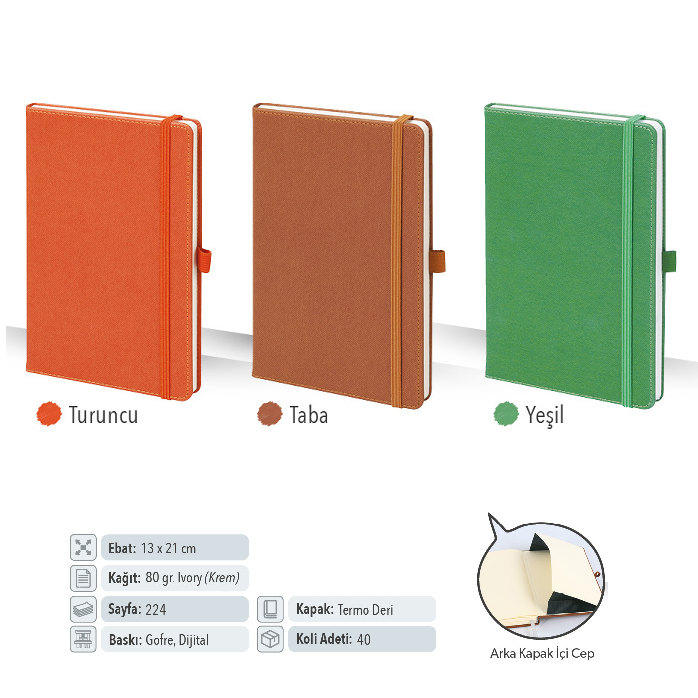 Termo Deri Tarihsiz Defter