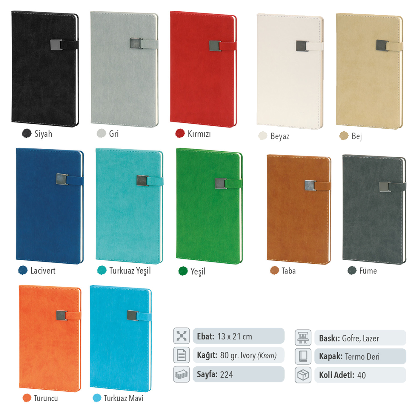 Termo Deri Tarihsiz Defter