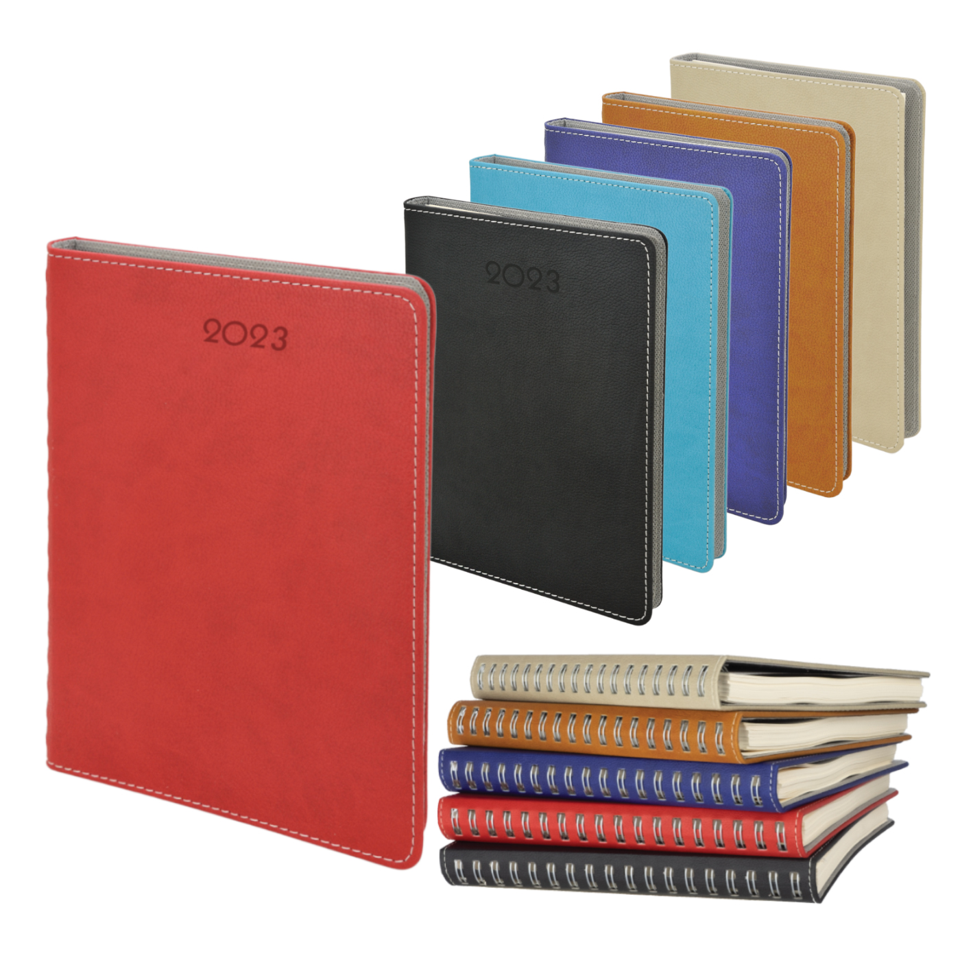 Termo Deri Kapaklı Gizli Spiralli Ajanda