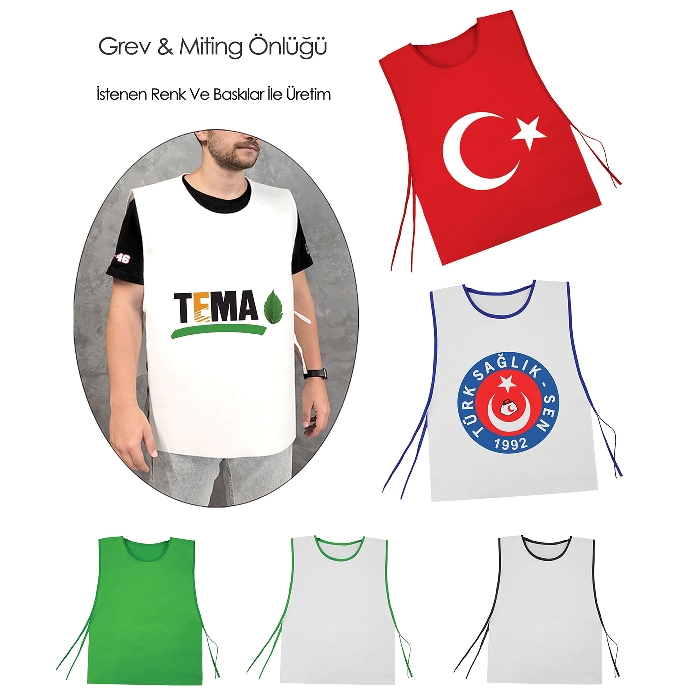 İşçilerin Vazgeçilmezi Promosyon Grev Ve Miting Önlüğü