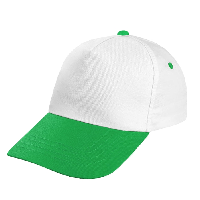 Beyaz Gövde - Yeşil Siper Şapka