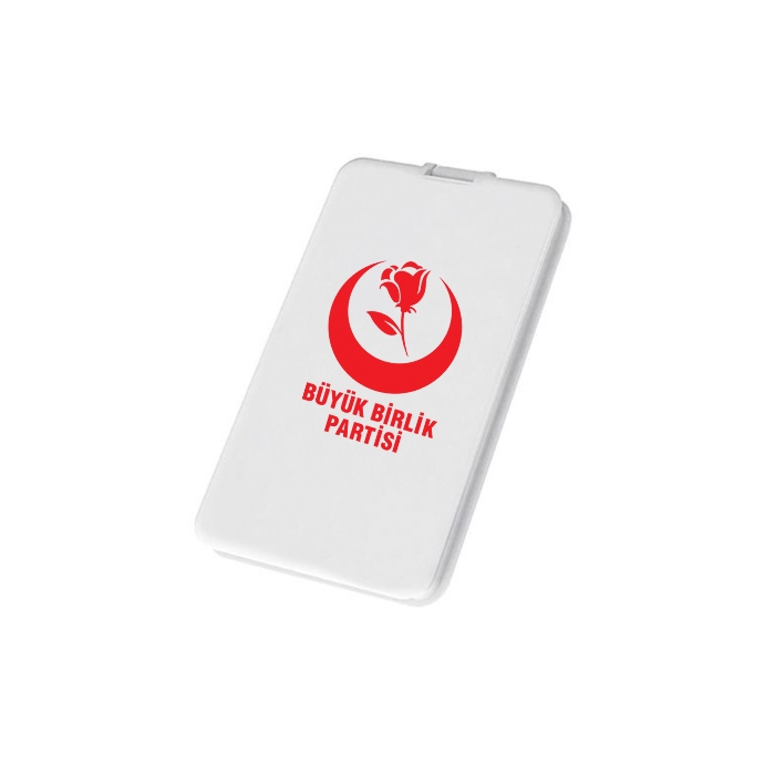 Büyük Birlik Partisi Logo Baskılı Ayna Kare