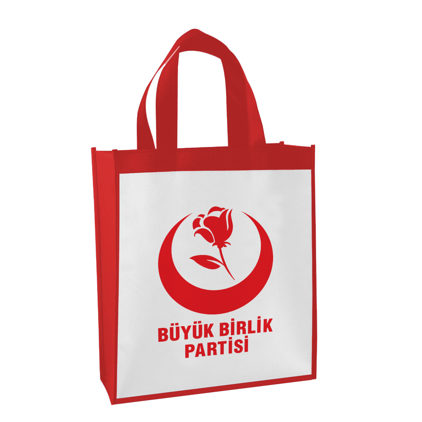 Büyük Birlik Partisi Logo Baskılı Elyaf Çanta