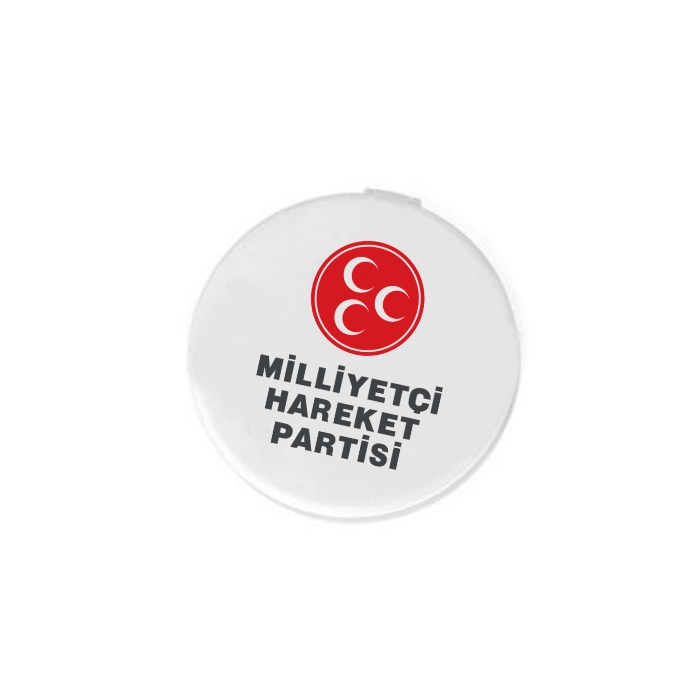 MHP Logo Baskılı Ayna - Yuvarlak