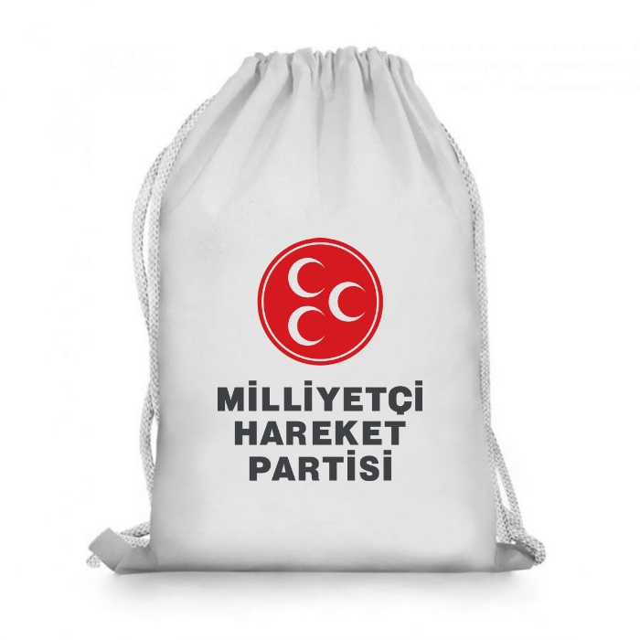 MHP Logo Baskılı Büzgülü Çanta