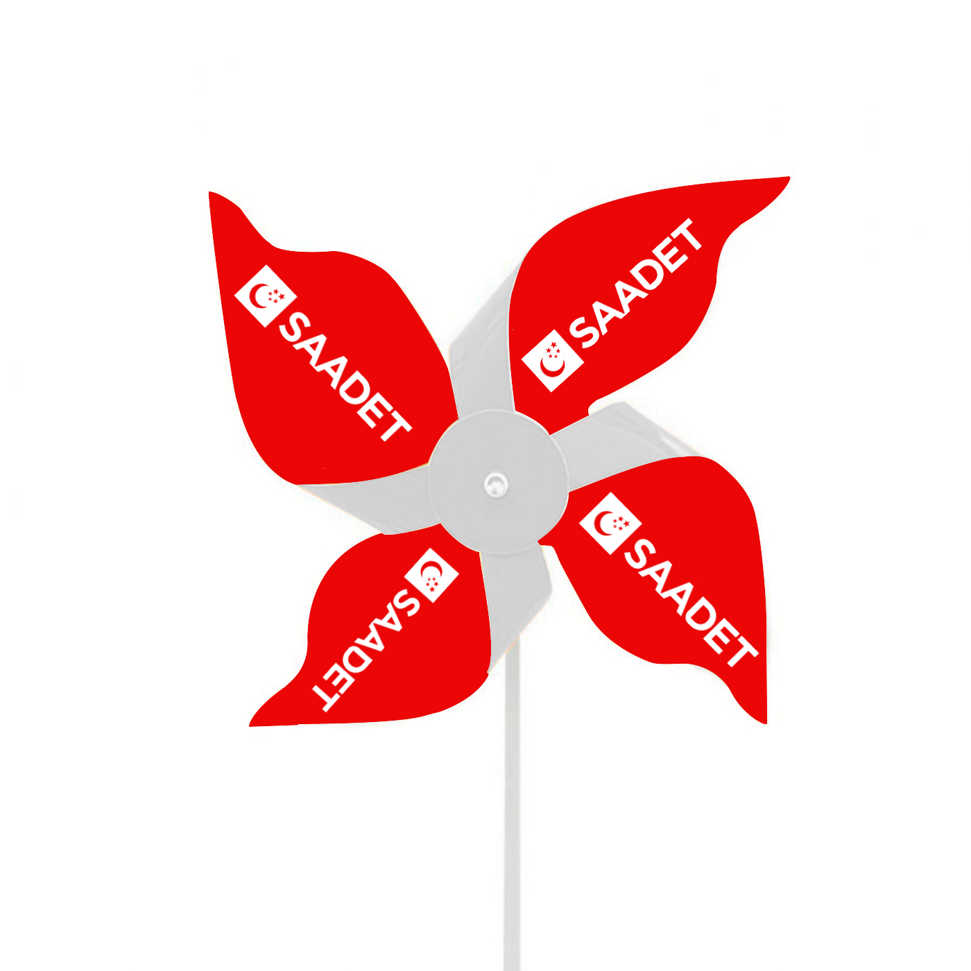 Saadet Partisi Logo Baskılı Rüzgar Gülü
