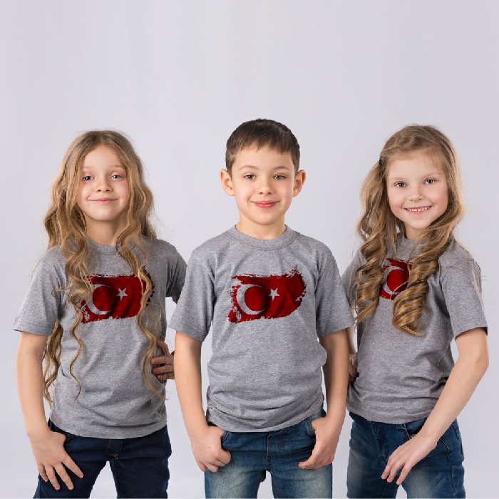 Çocuk Modası Gri T-shirt