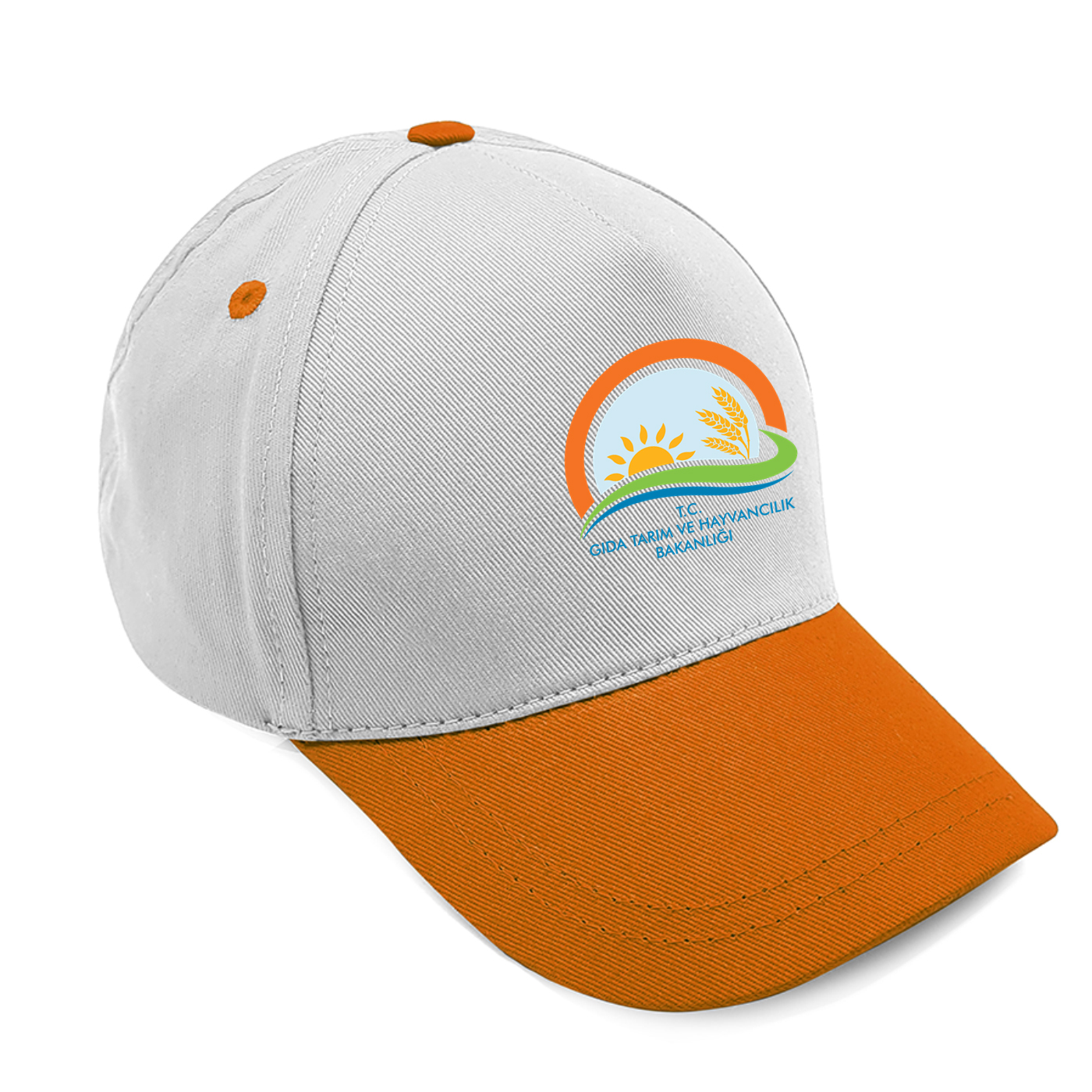 Promosyon Şapka - Pamuk - Turuncu Siper