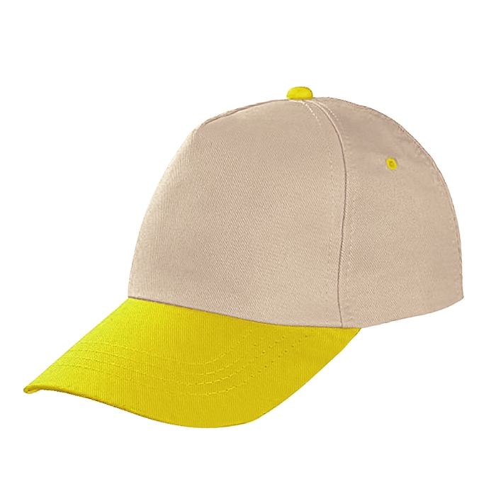 Promosyon Şapka - Bej - Sarı