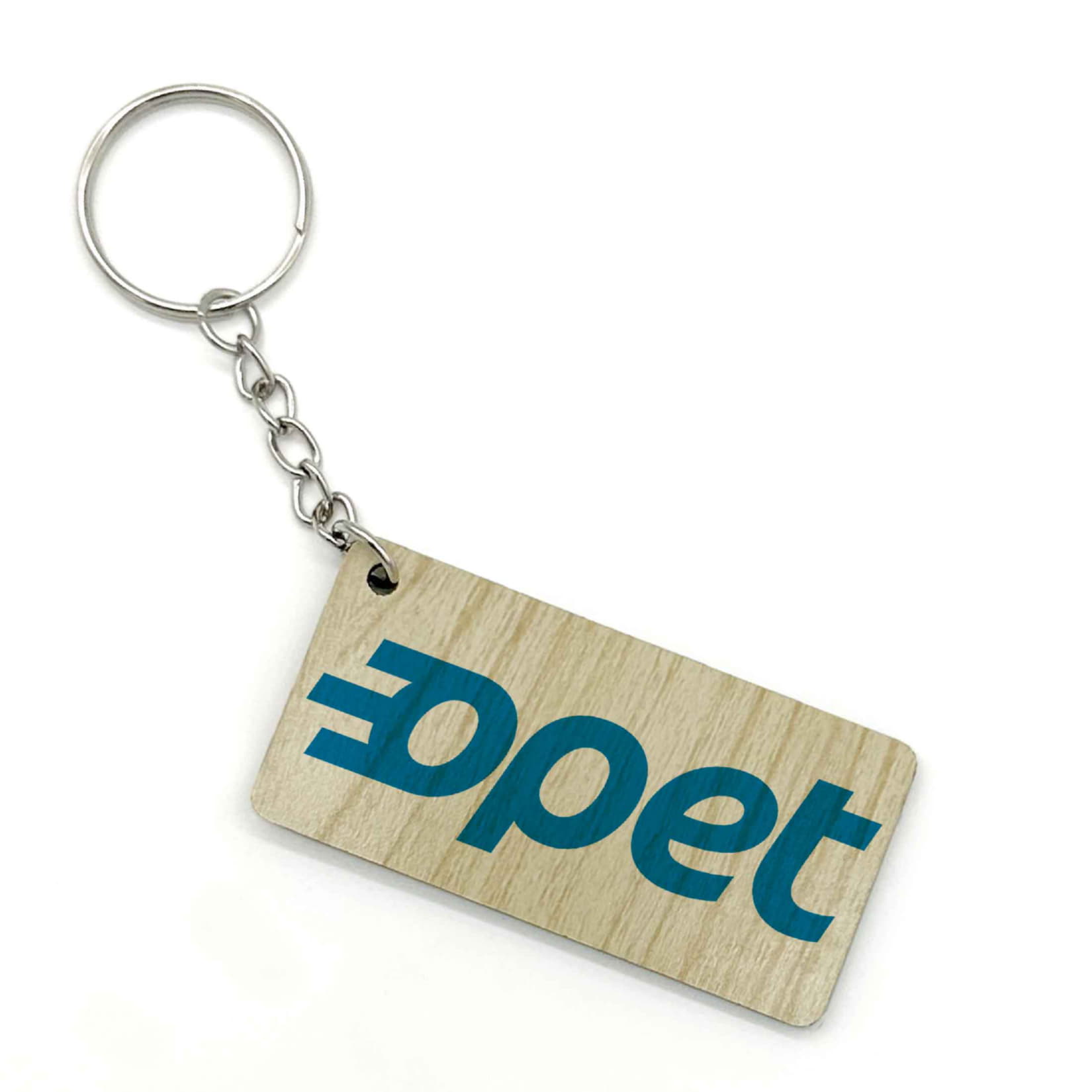 Ahşap Anahtarlık Logo Baskılı