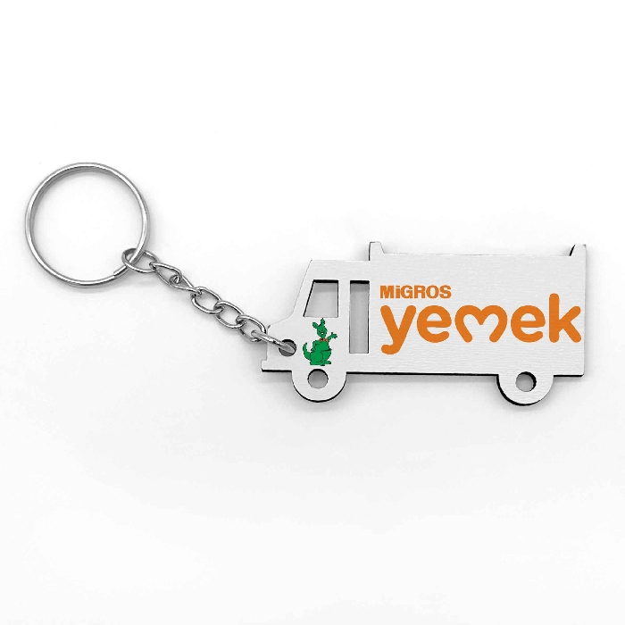 19000 - Kamyon Şekilli Promosyon Ahşap Anahtarlık
