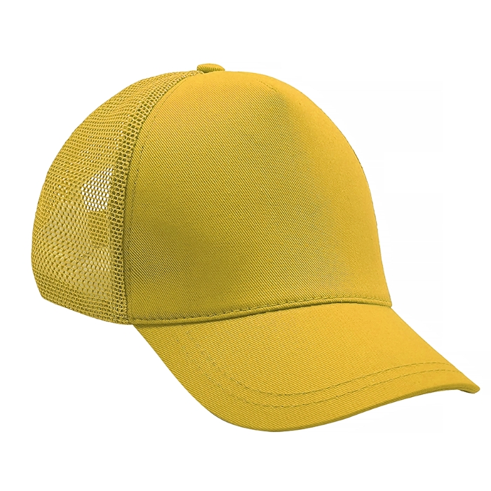 Promosyon Şapka - Fileli - Sarı