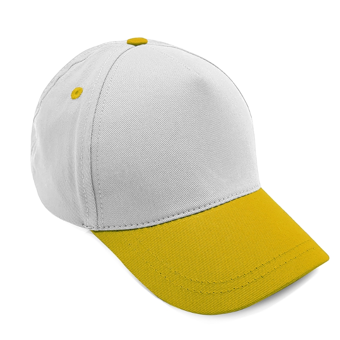 Promosyon Şapka - Pamuk - Sarı Siper