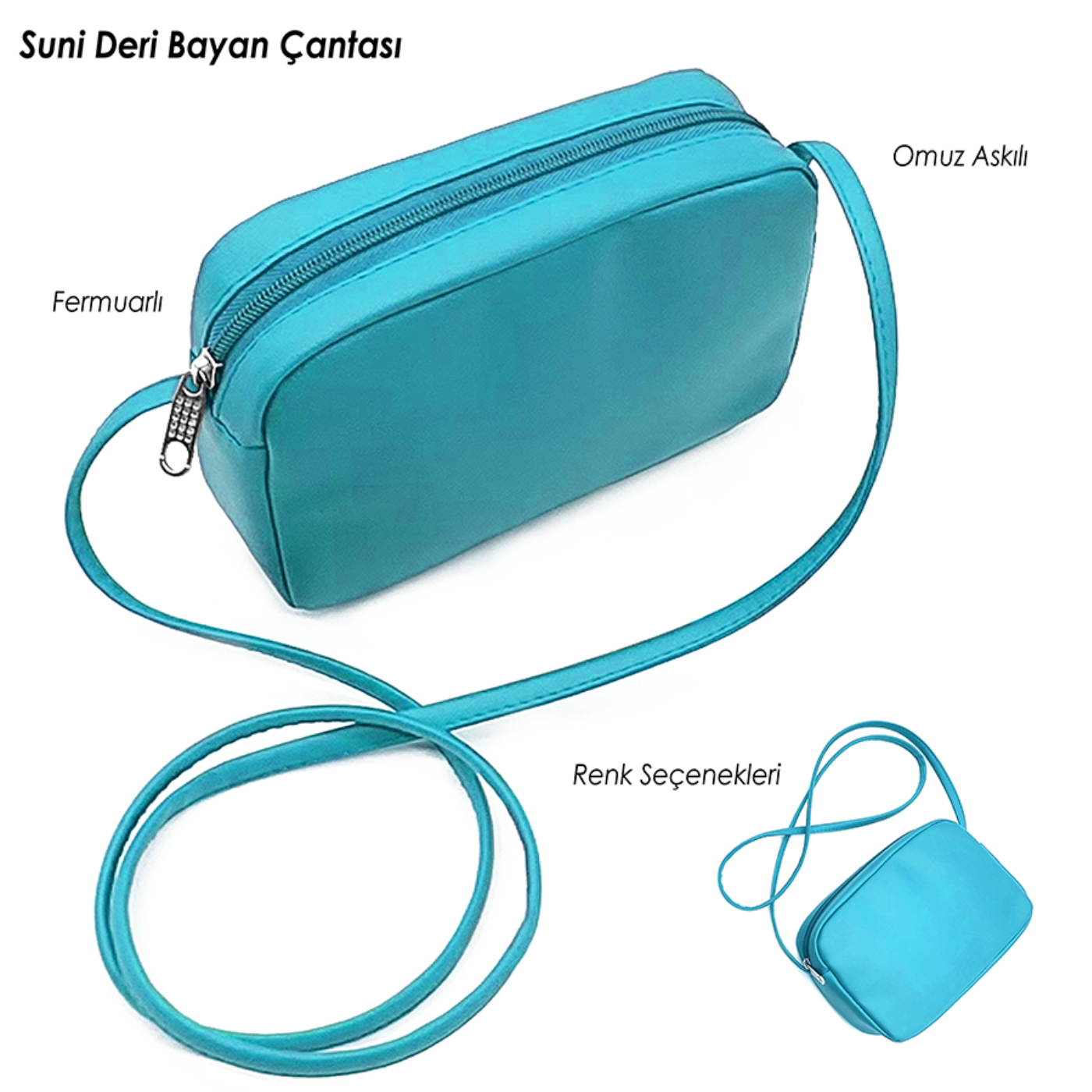 Suni Deri Bayan Çantası