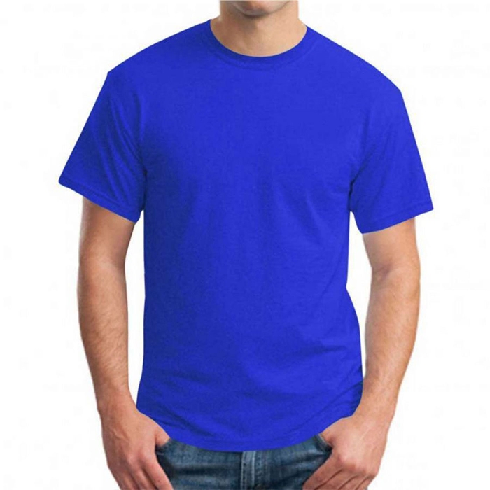 Stoklu Saks Mavi T-Shirt