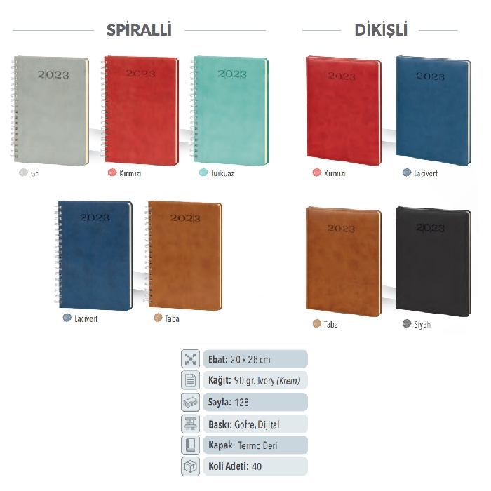 Dikişli Haftalık Ajanda