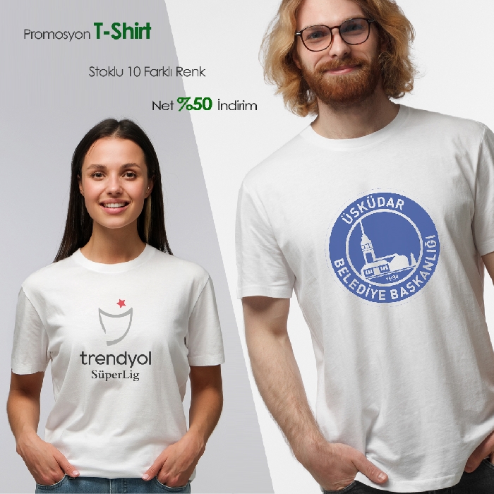 Dikkat Çekici Tarz  Beyaz T-Shirt
