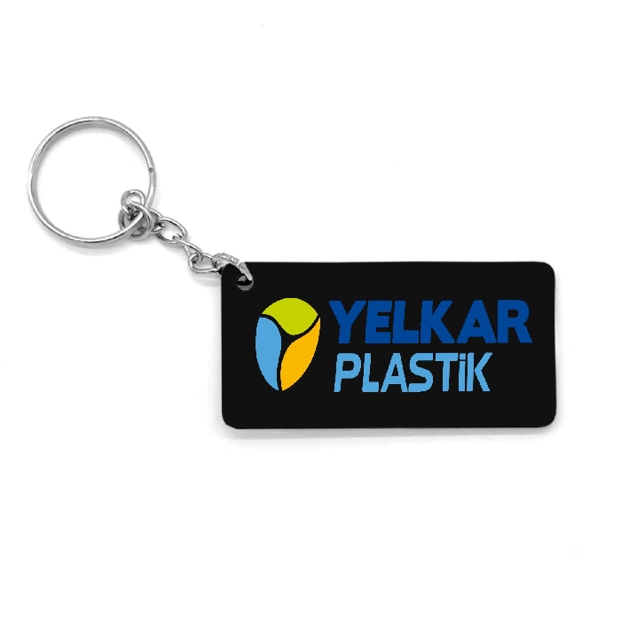 19000 - Dikdörtgen Şekilli Promosyon Ahşap Anahtarlık