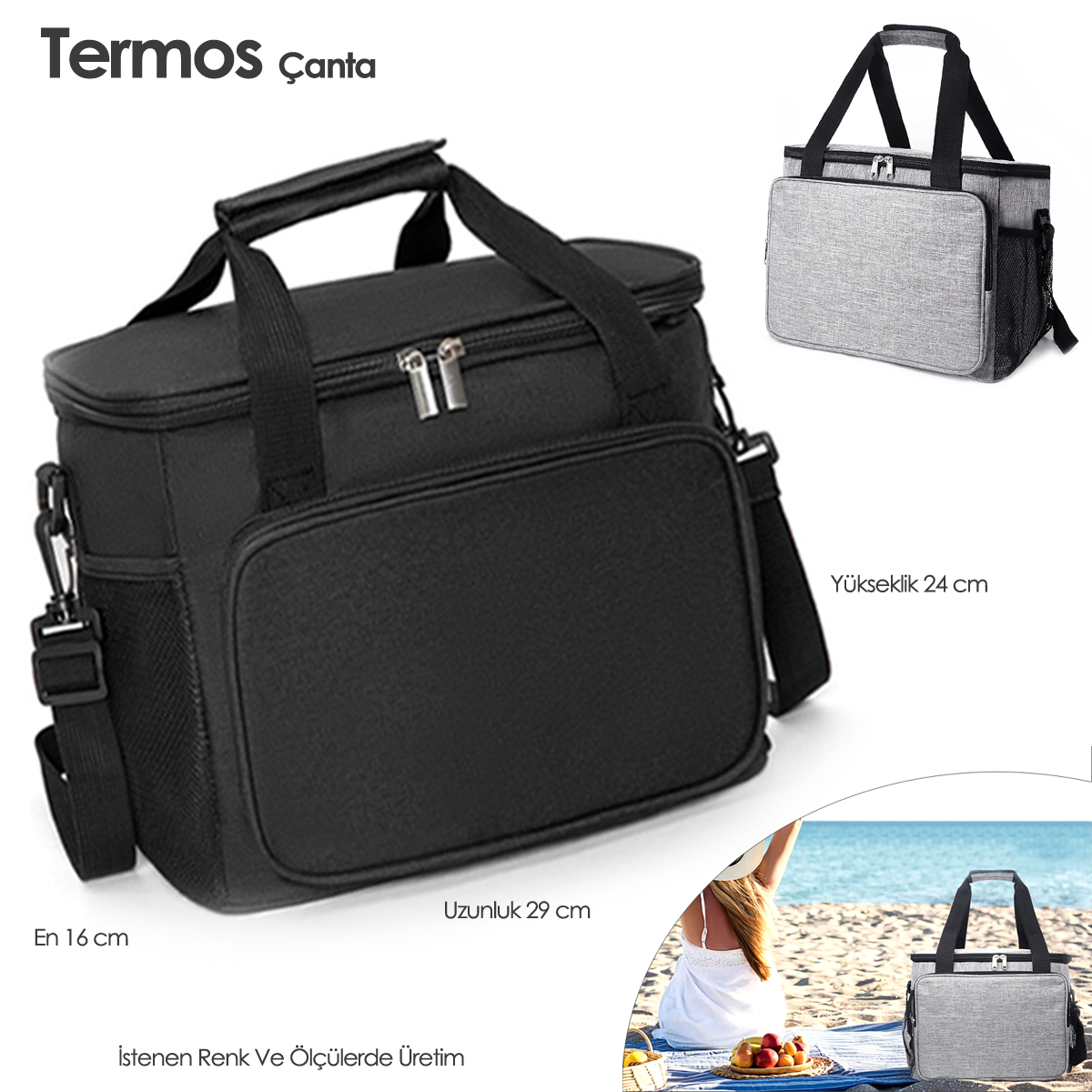Promosyon Termos Çanta ile Isıyı Koru, Stil Kat