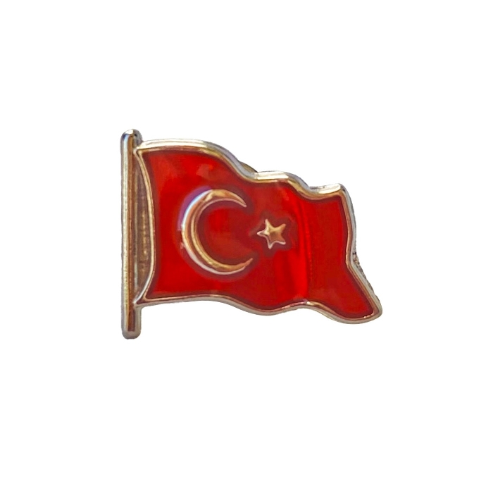 Promosyon Türk Bayrağı Rozeti - 2